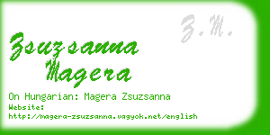 zsuzsanna magera business card